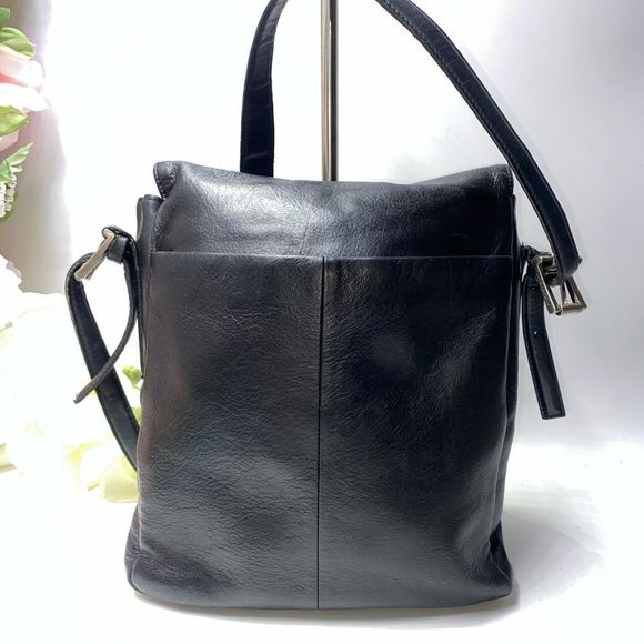 Fossil Flap Leather Messenger Bag Black Medium - Picture 2 of 12